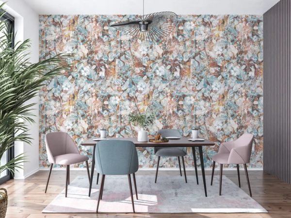 Abstract Floral Wall